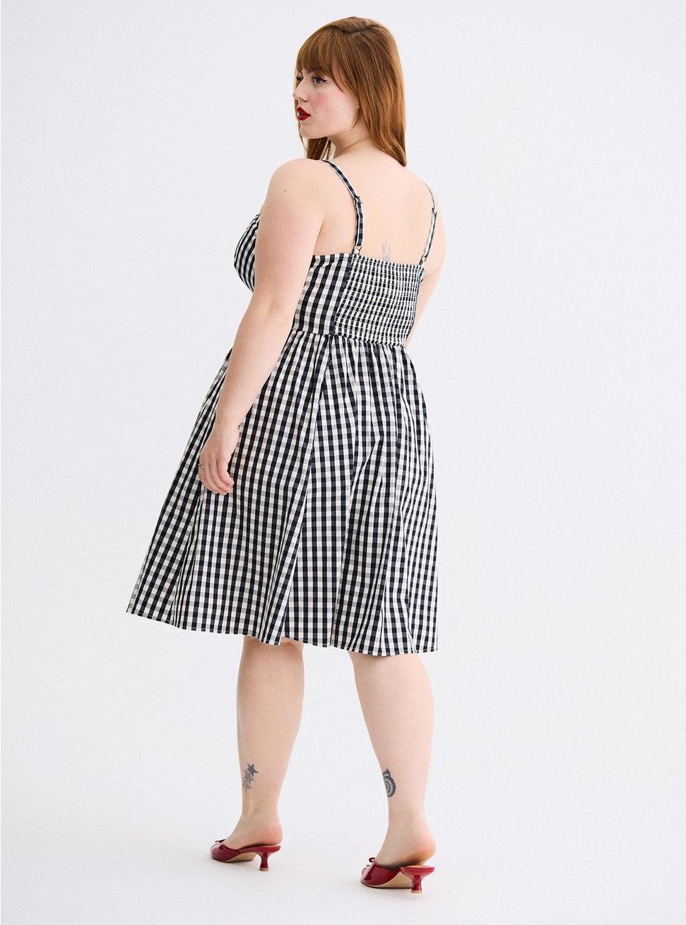Retro Chic Swing-Skirt Dress Product Image