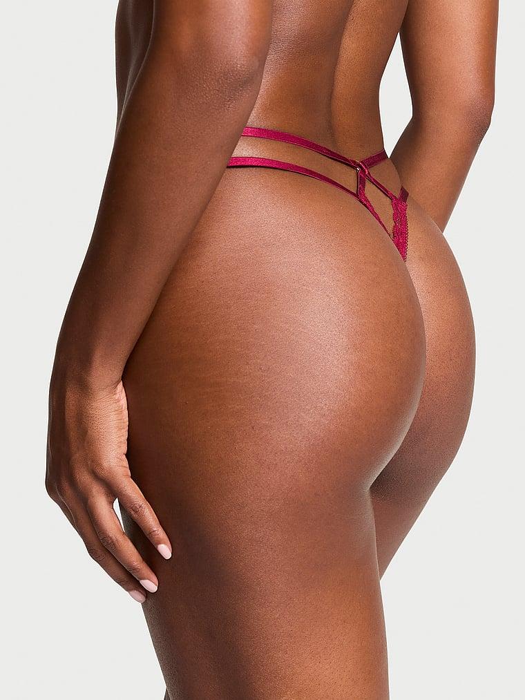 Rose Lace Crotchless Panty Product Image