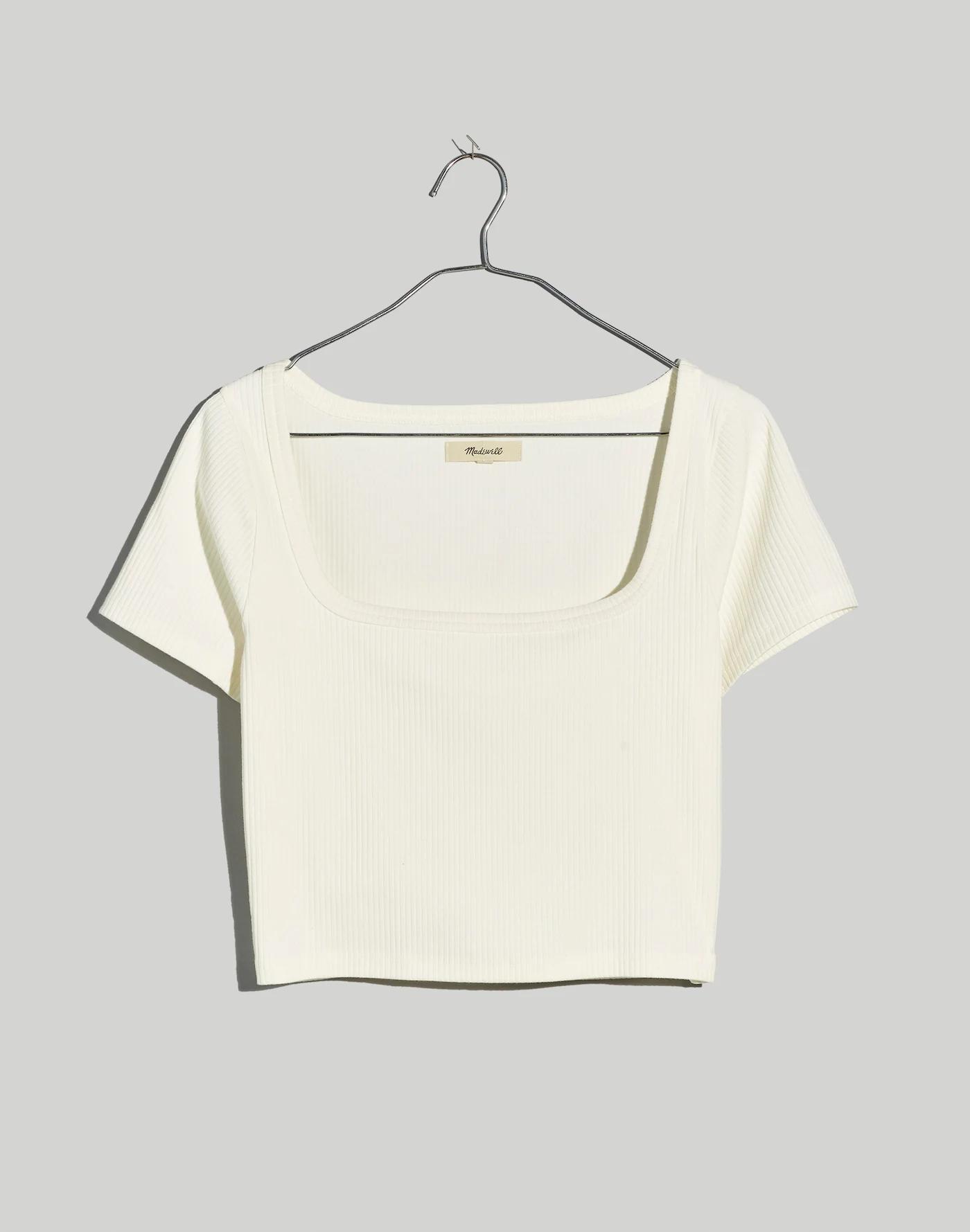 Square-Neck Crop Tee in Sleekhold Product Image