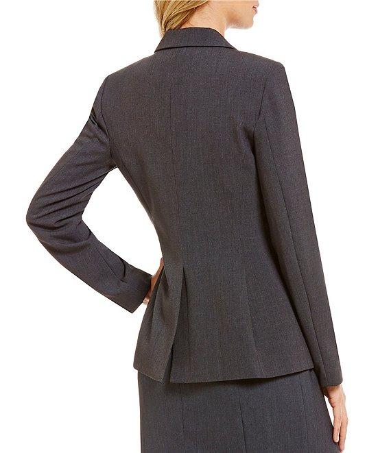 Calvin Klein Notch Lapel Long Sleeve One Button Jacket Product Image