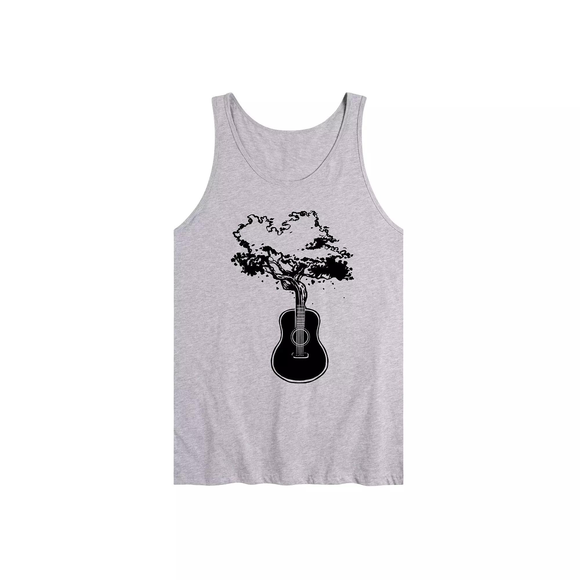 Men's Guitar Neck Tree Tank Top,  Product Image