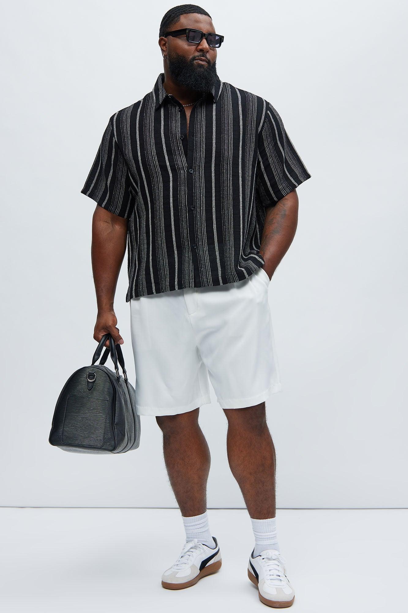 Stuart Stripe Shirt - Black Product Image