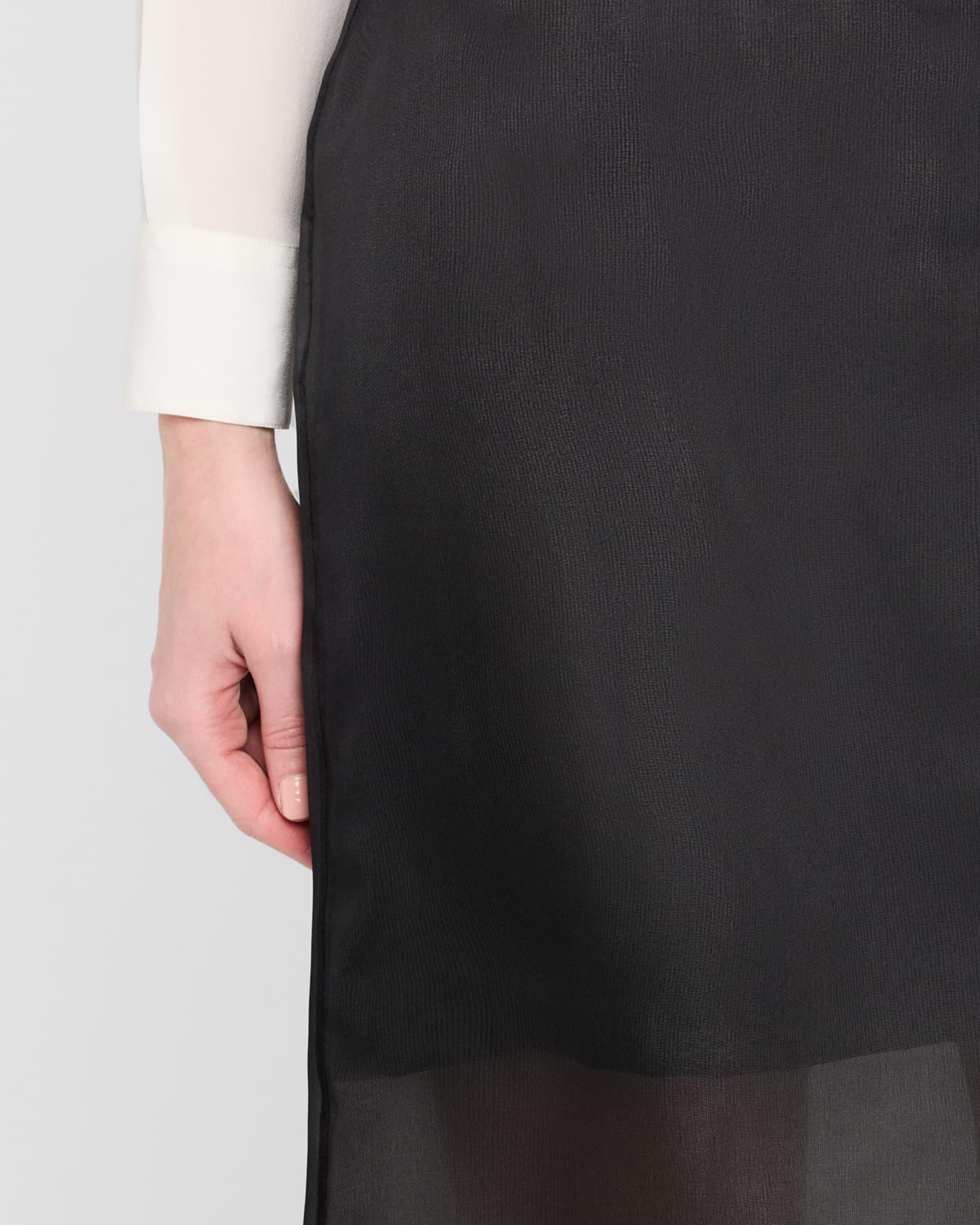 Layered Silk Organza Midi Skirt Product Image