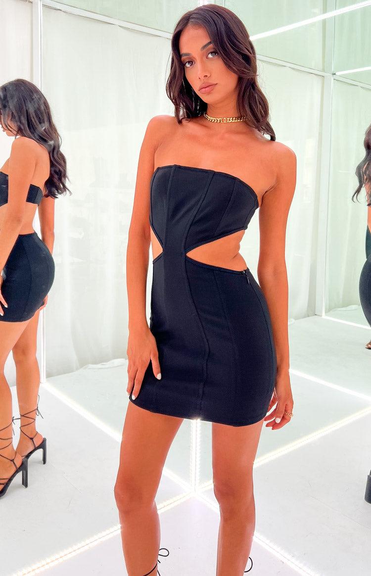 Meryl Black Mini Dress Product Image