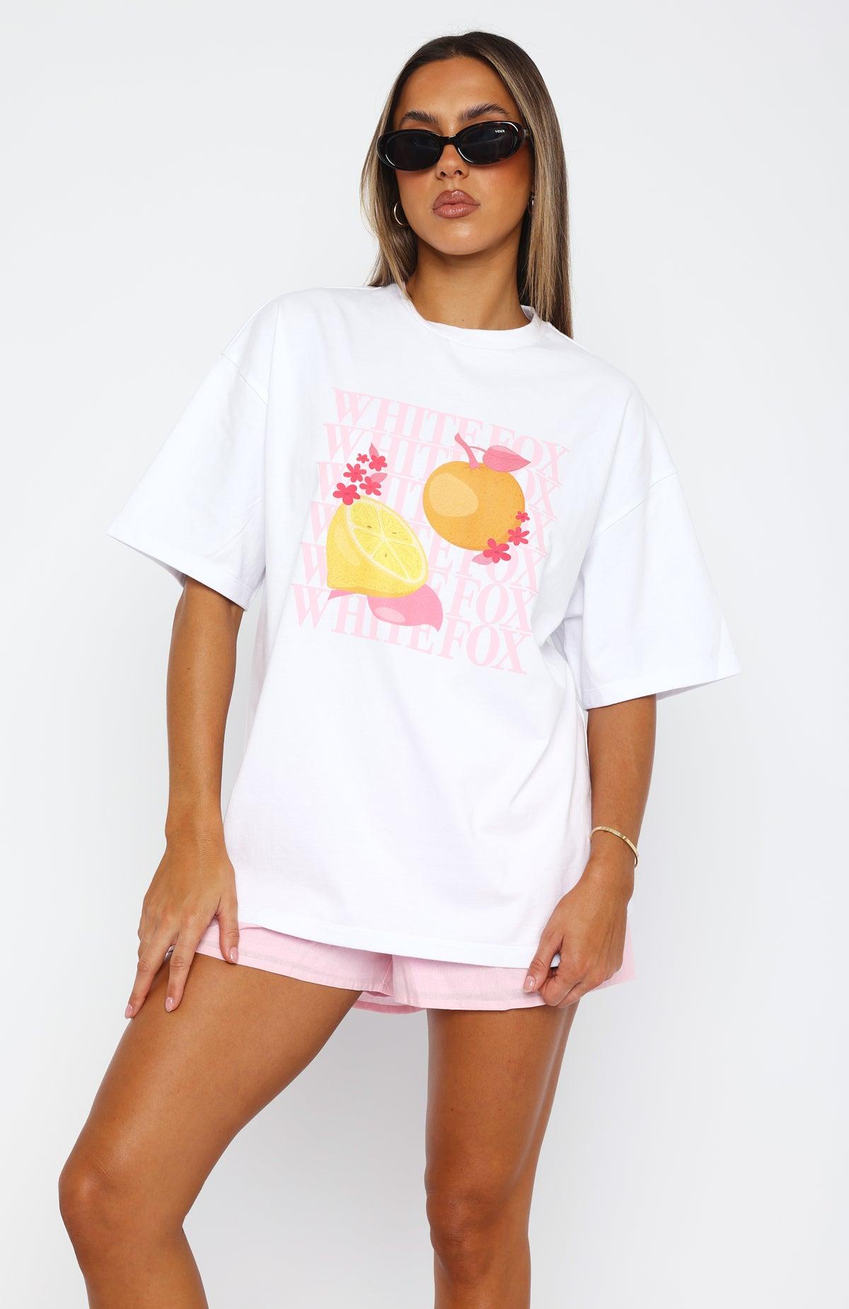 Oh So Sweet Oversized Tee White Product Image