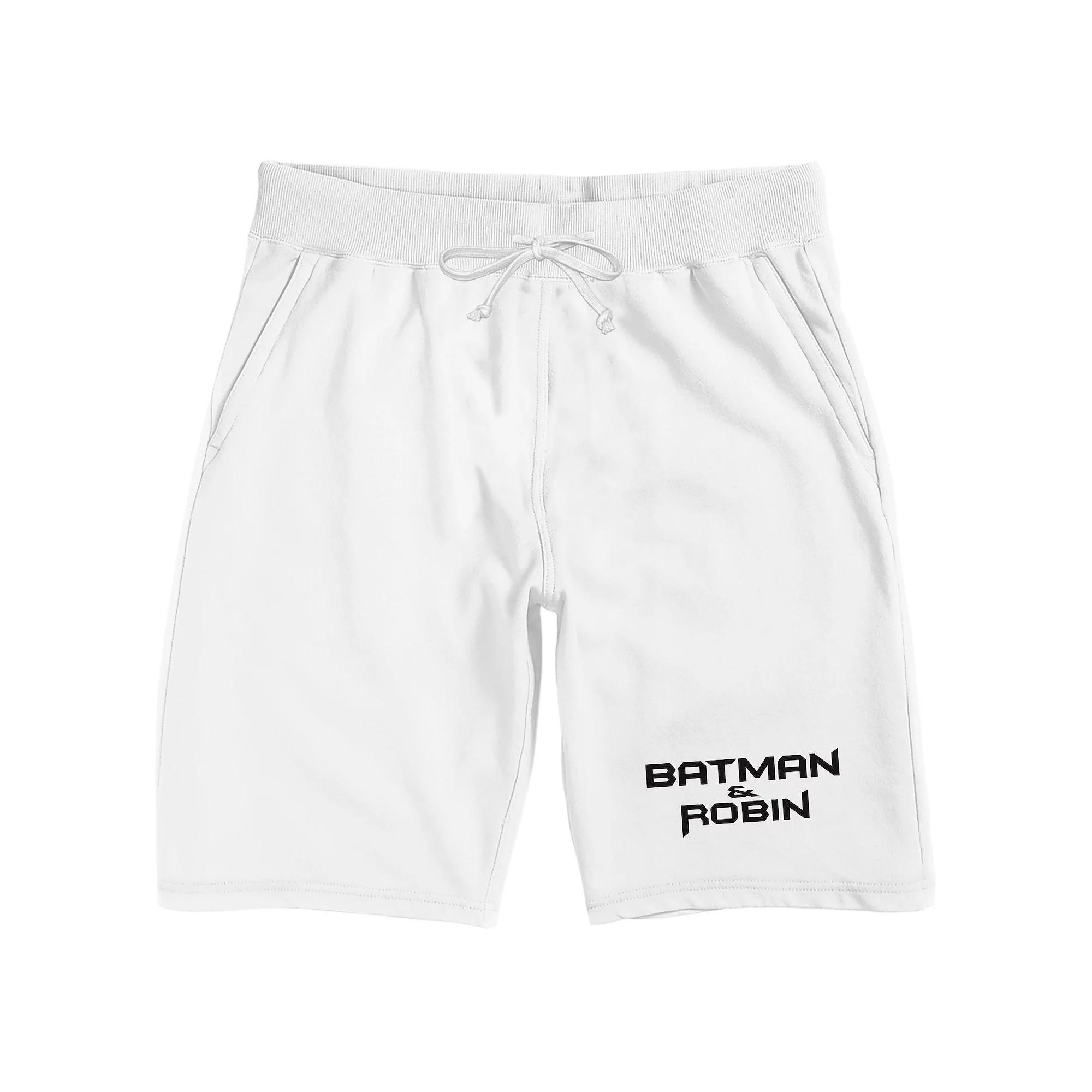 Men's DC Comics Batman & Robin Text Pajama Shorts,  Product Image
