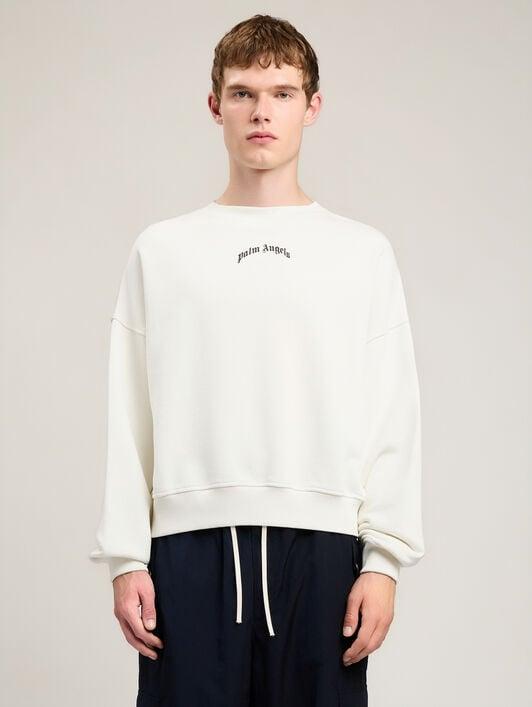 Back Curved Logo Loose Sweatshirt Product Image