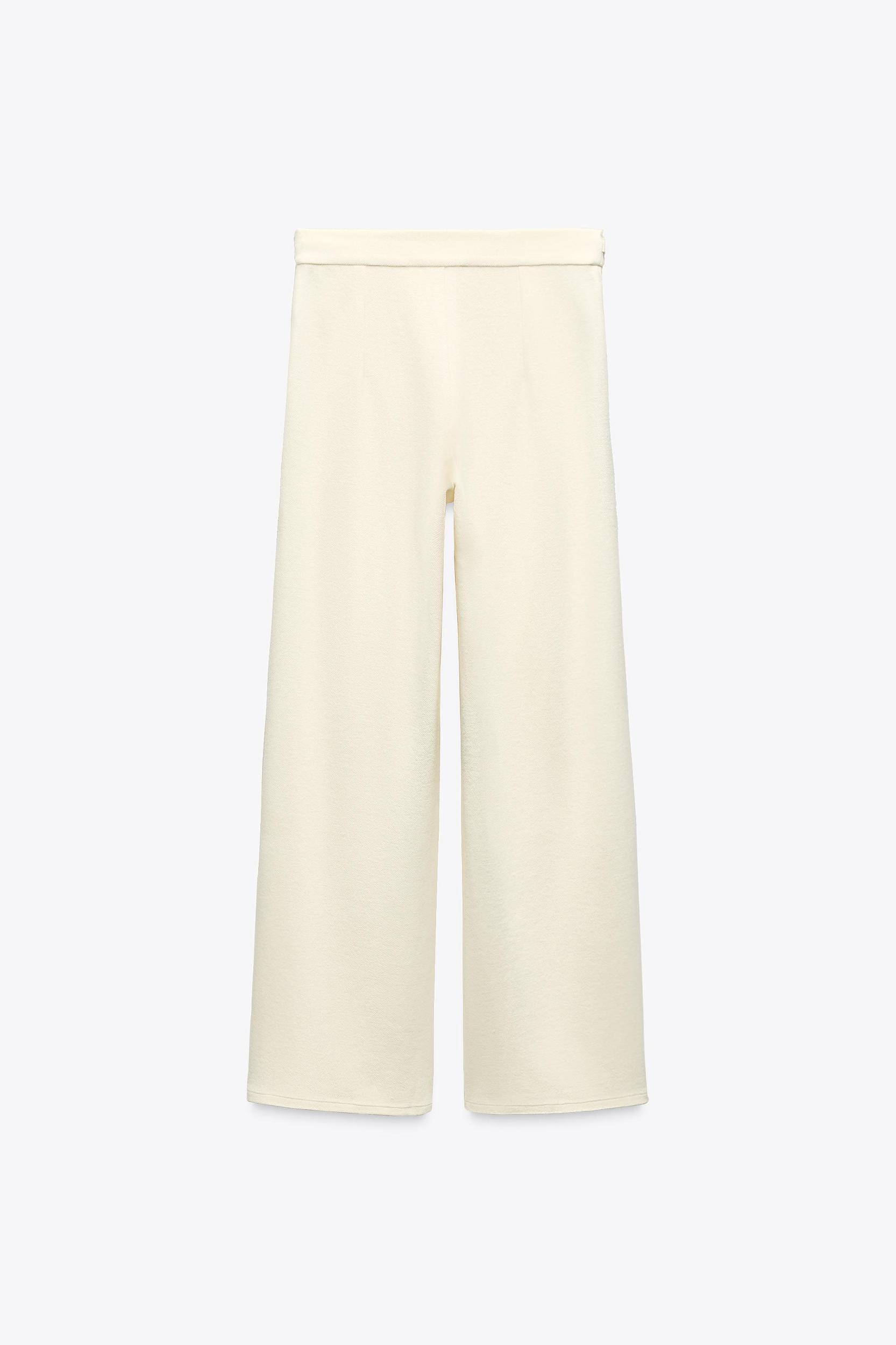 BUCKLE WIDE-LEG PANTS Product Image