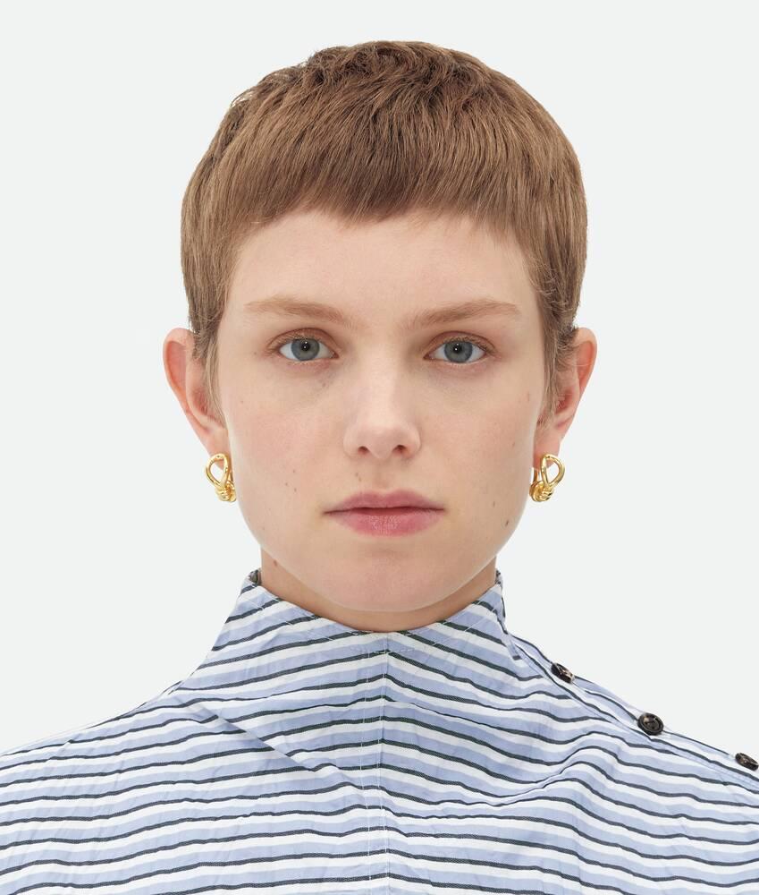 Women's Knot Hoop Earrings in Yellow gold Product Image