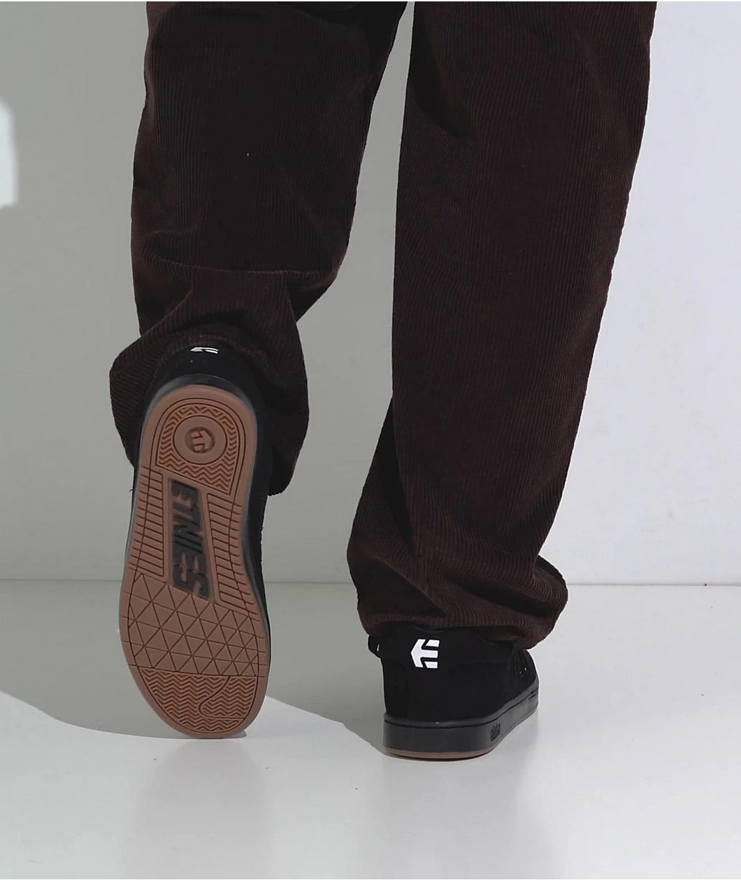 etnies Callicut Black & White Skate Shoes Product Image