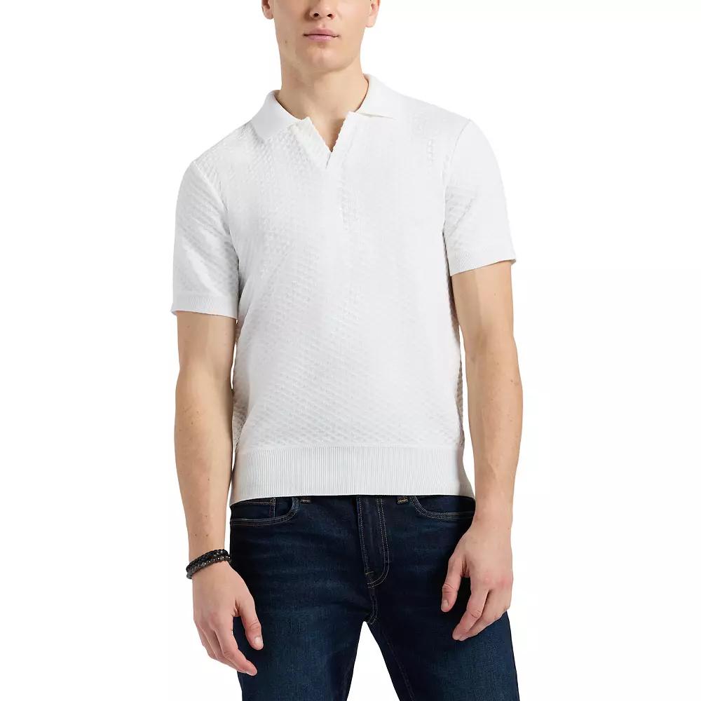 Men's Buffalo Jeans Textured Johnny Collar Top,  Product Image