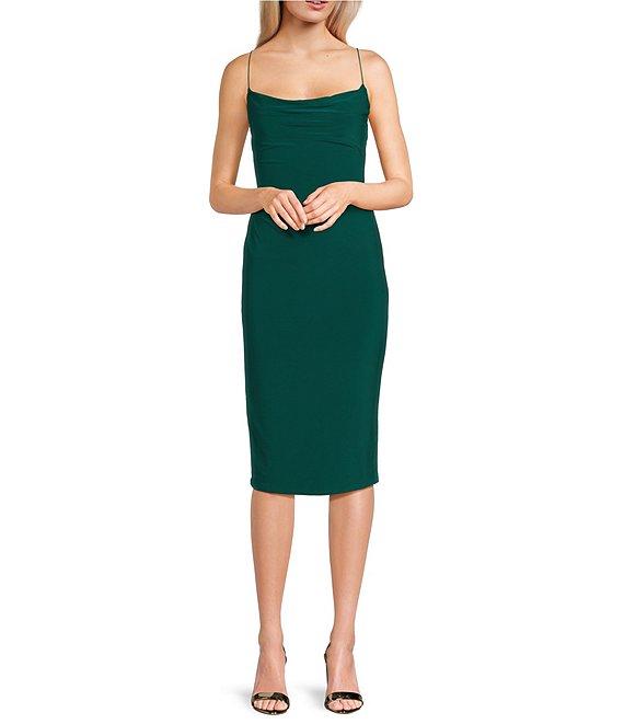 B. Darlin Cowl Neck Sleeveless Midi Dress Product Image