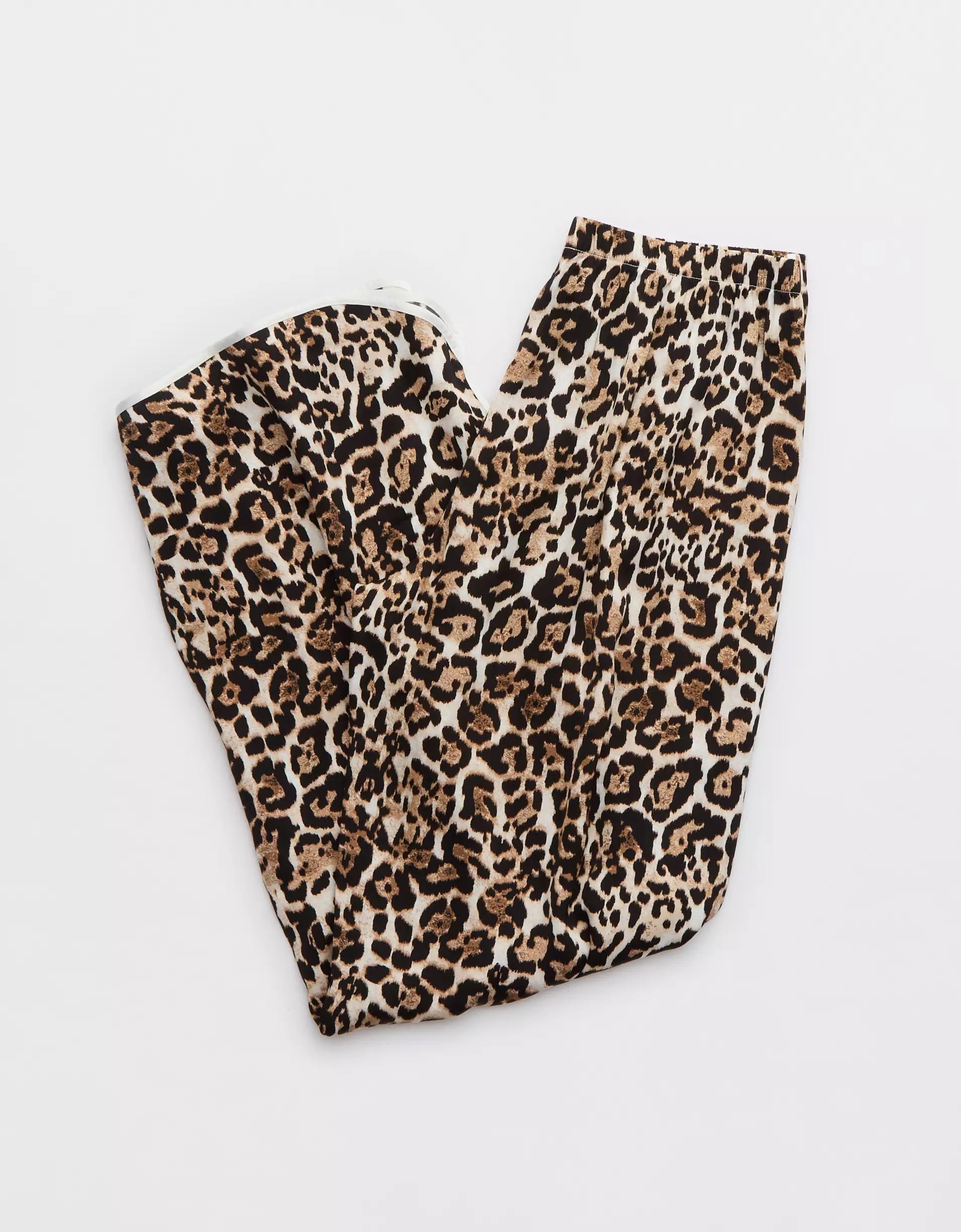 Aerie Off-Duty Satin Piping Trouser PJ Product Image