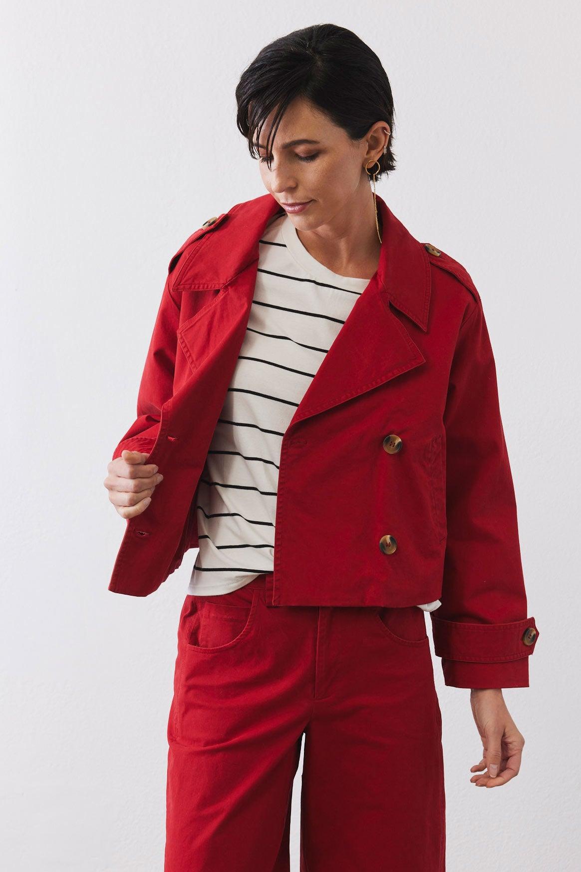 The Modern Cropped Trench Product Image