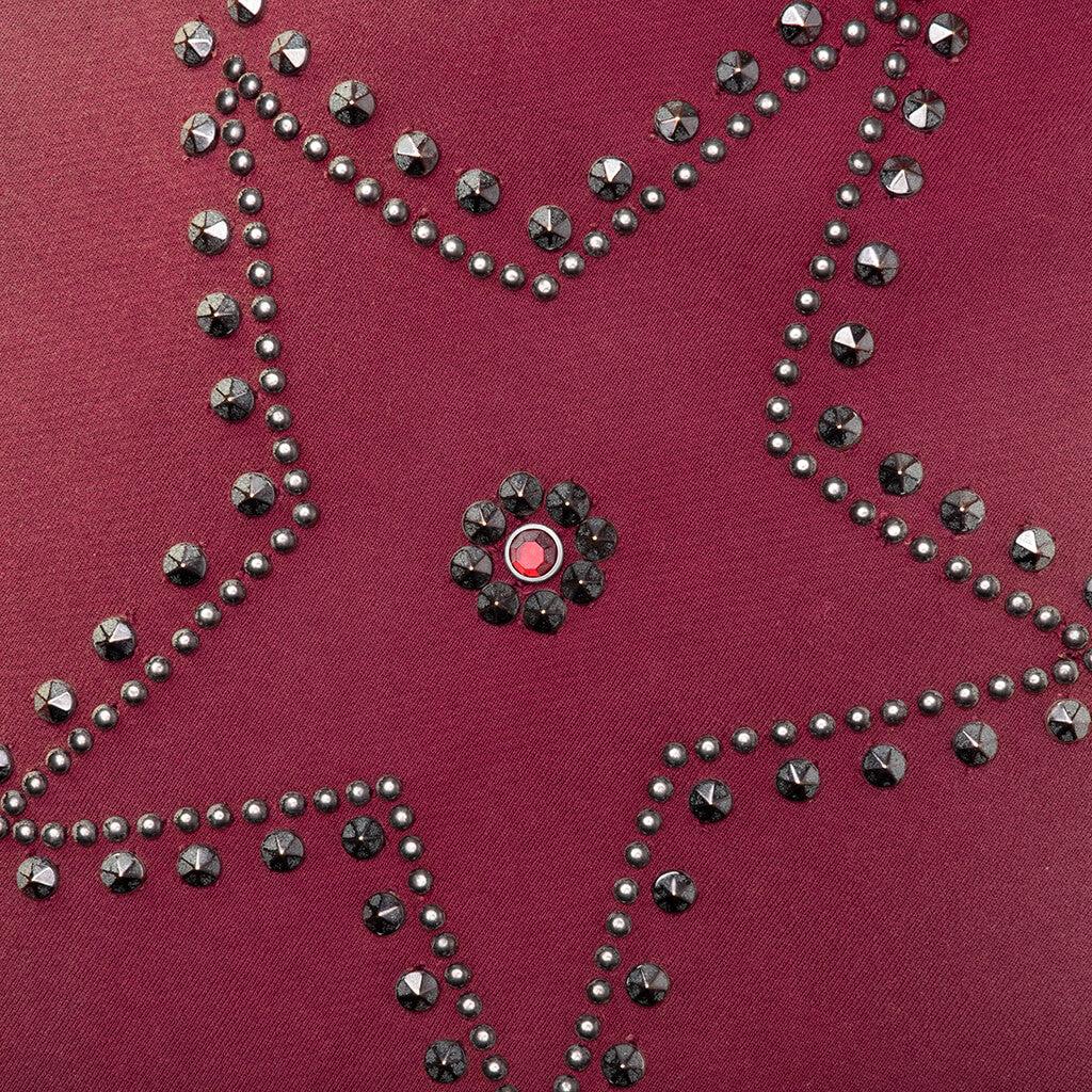 Star Studded Sweatpant - Burgundy Male Product Image