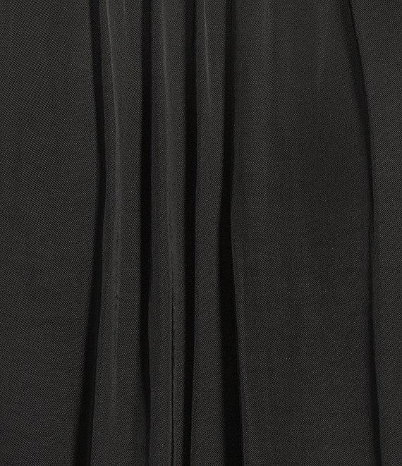 Steve Madden Prairie Dreams Satin V-Neck Ruffle Cap Sleeve Mini Blouson Dress Product Image