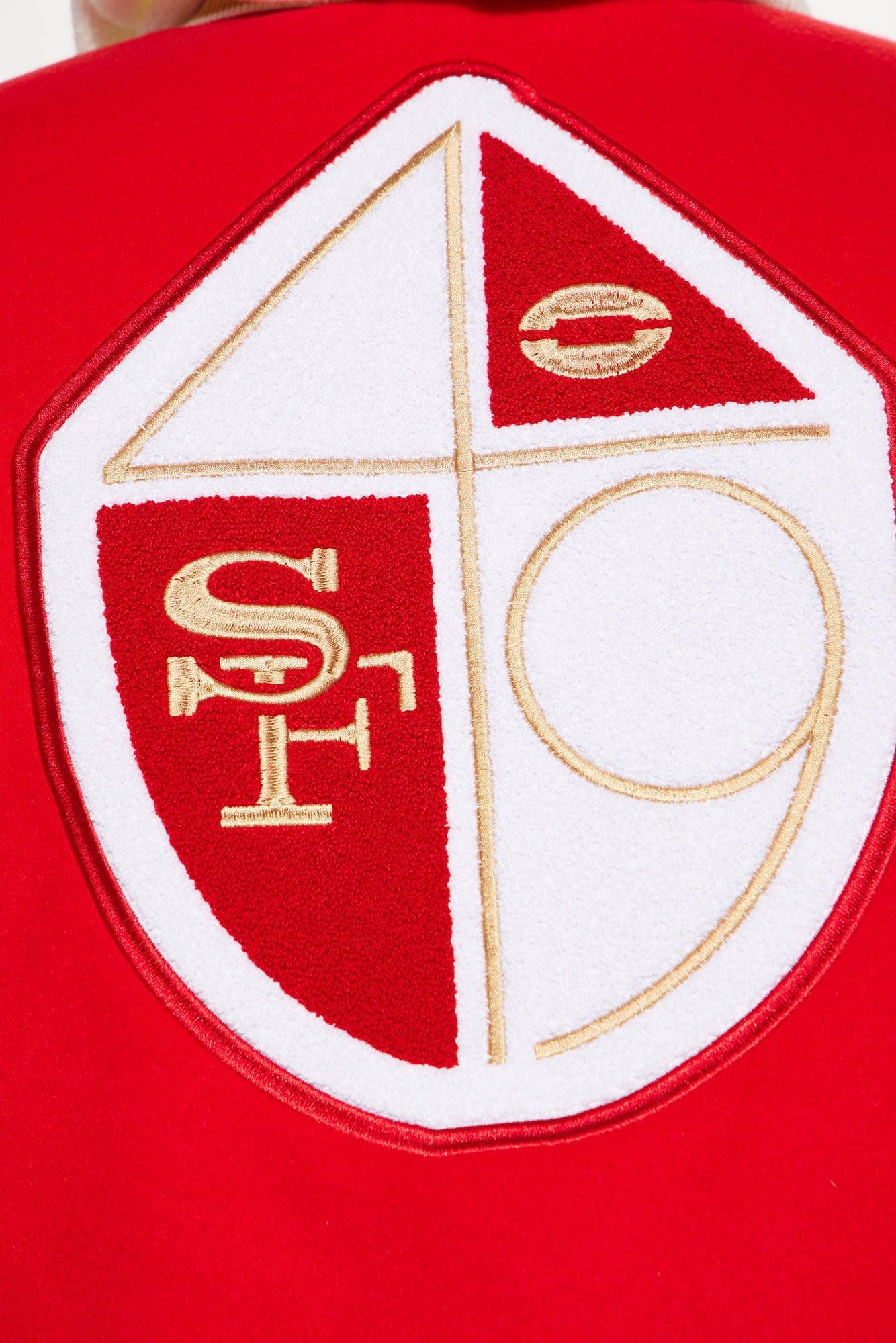 49ERS Varsity Jacket - Red/White Product Image