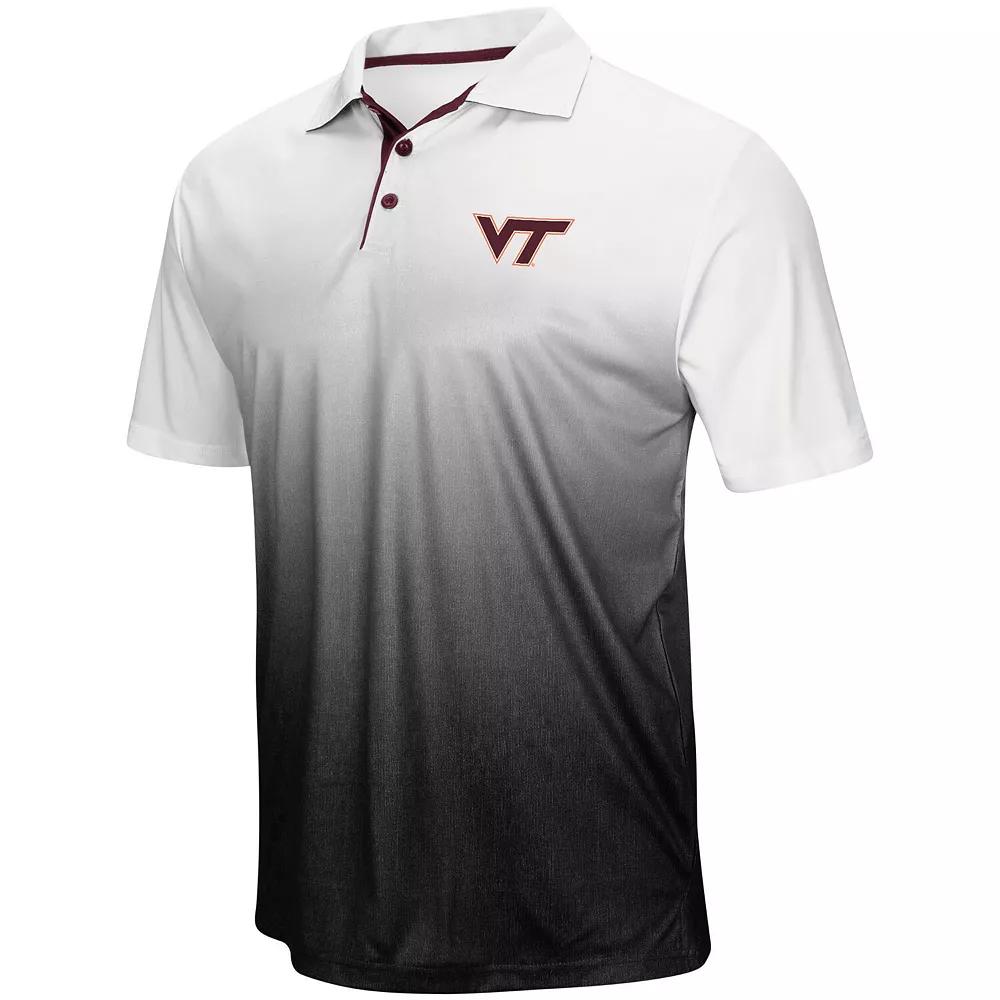 Men's Colosseum Heathered Gray Wisconsin Badgers Magic Team Logo Polo,  Product Image