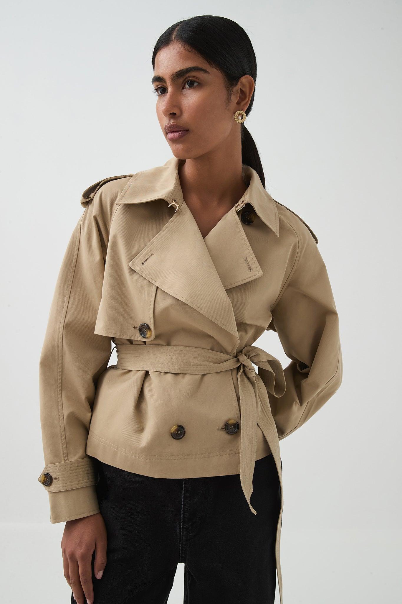 Mineral Cropped Trench Product Image