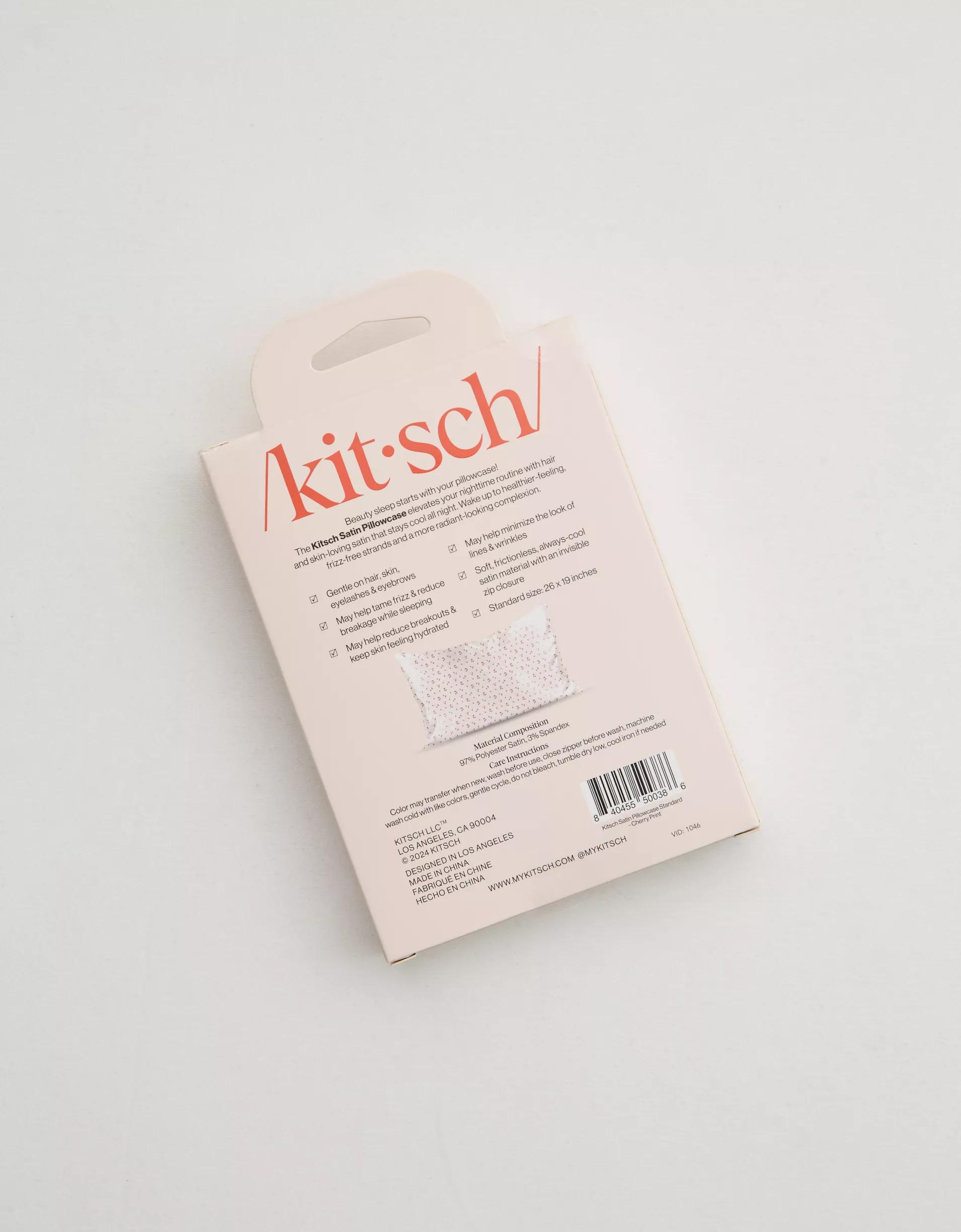 Kitsch Cherry Print Satin Pillowcase Product Image