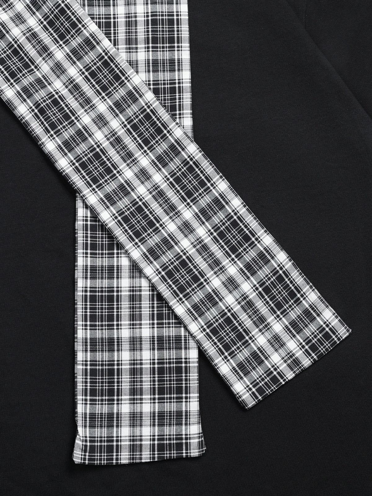 Aelfric Eden Plaid Detachable Hooded Tee Product Image