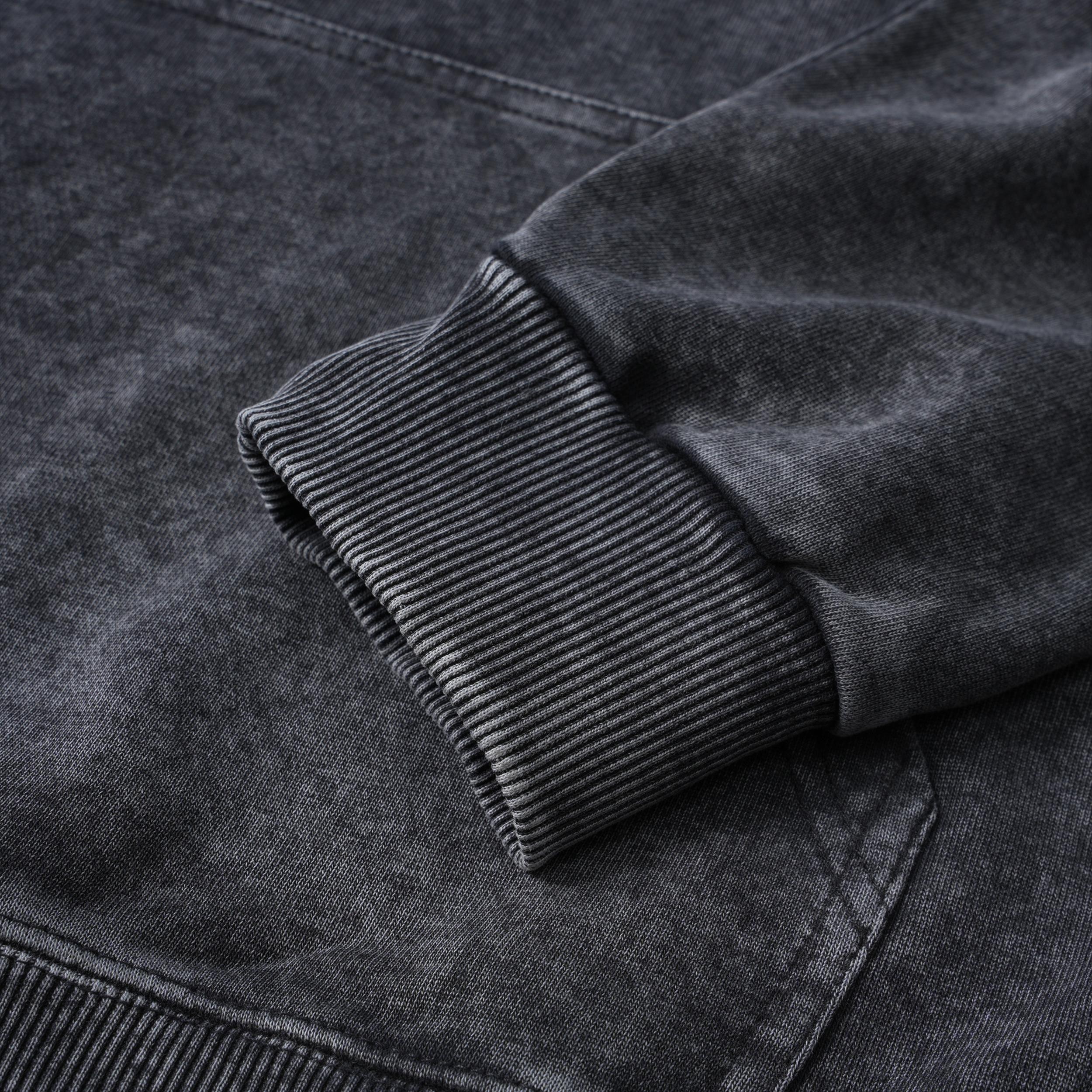 Vintage Angels Descend Graphic Acid Washed Oversized Hoodie Product Image