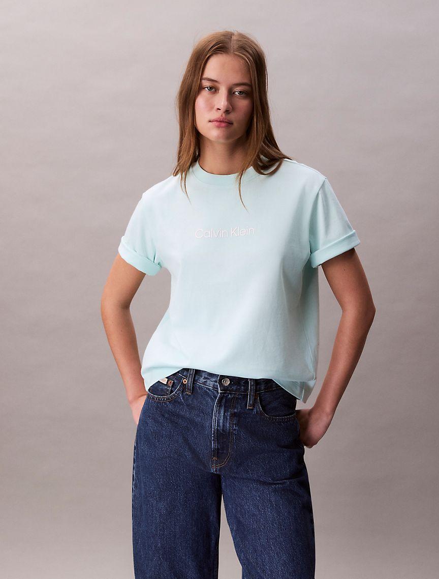 Standard Logo Boxy Fit Crewneck T-Shirt Product Image