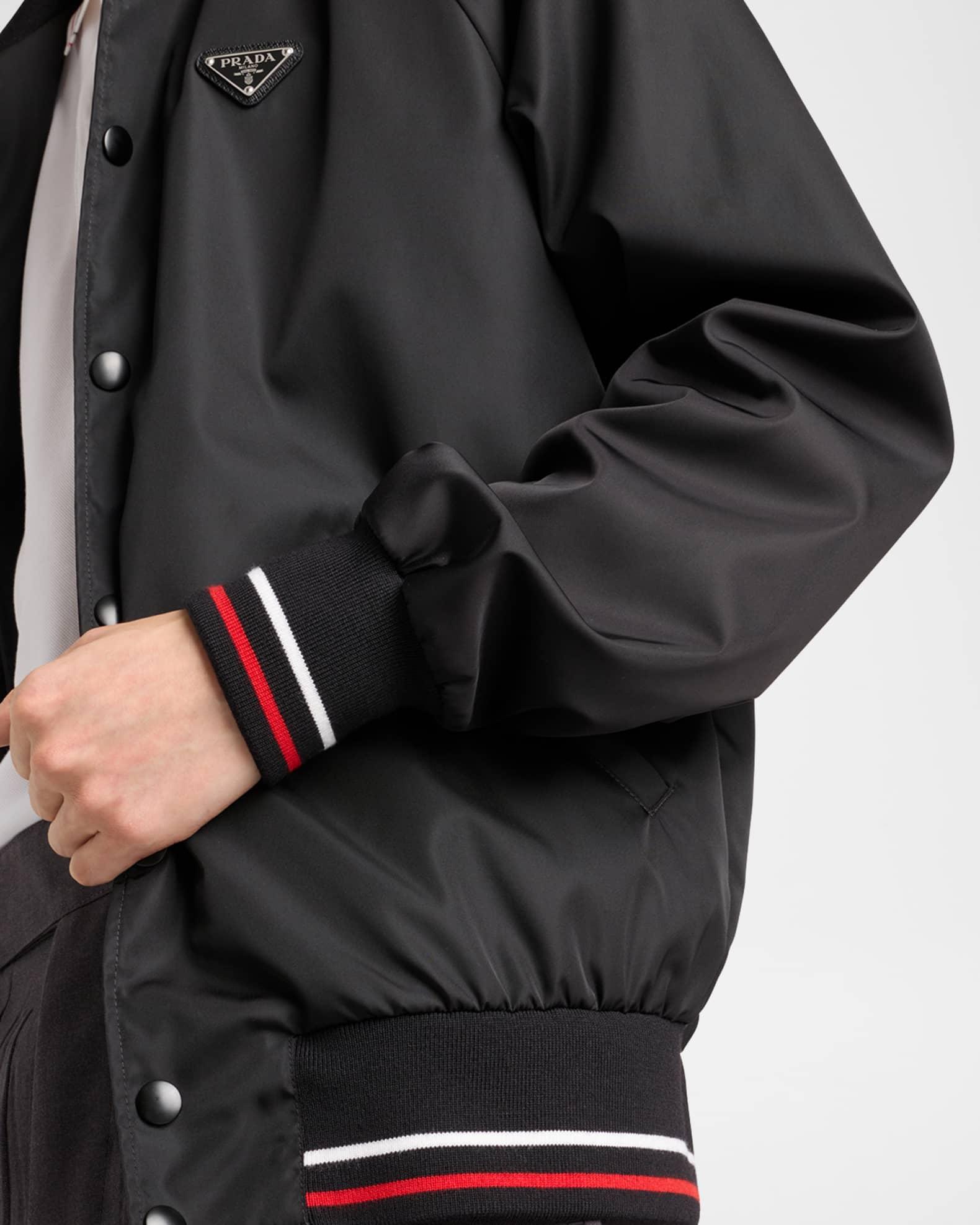 Men's Re-Nylon Jacket with Stripe Details Product Image