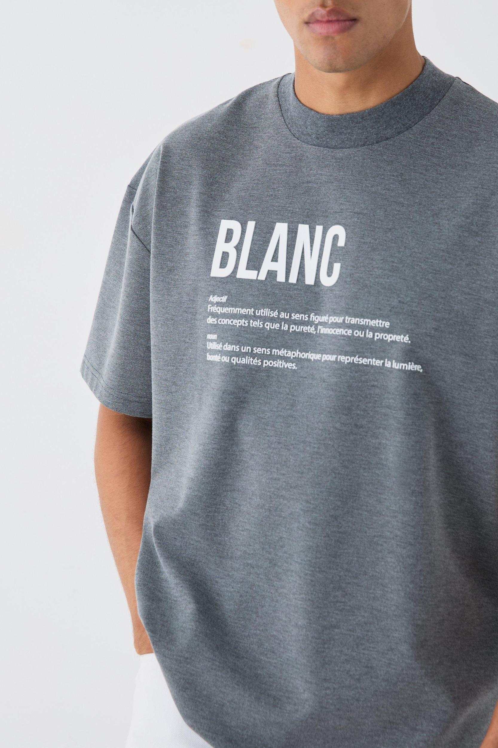 Oversized Rubber Print Heavyweight T-shirt | boohooMAN USA Product Image