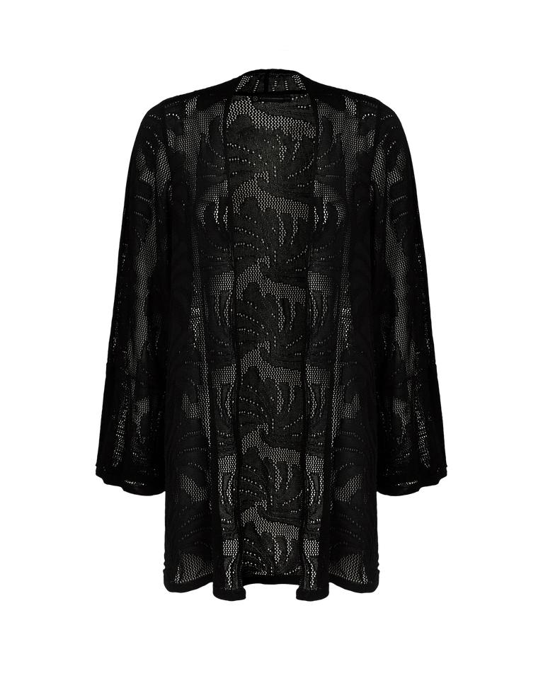 Knit Marina Open Cardigan - Black Product Image