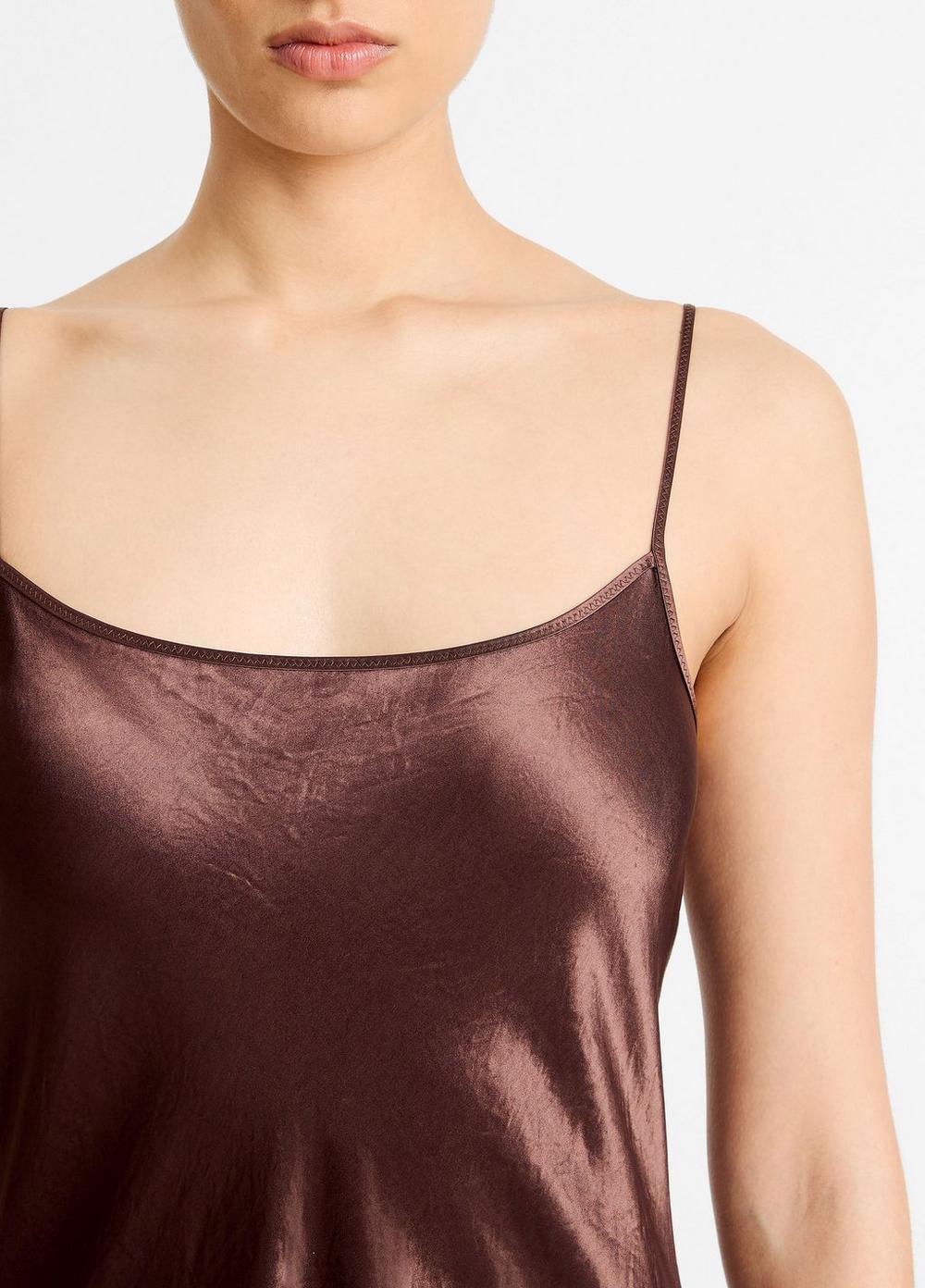 Satin Bias Maxi Slip Dress Product Image