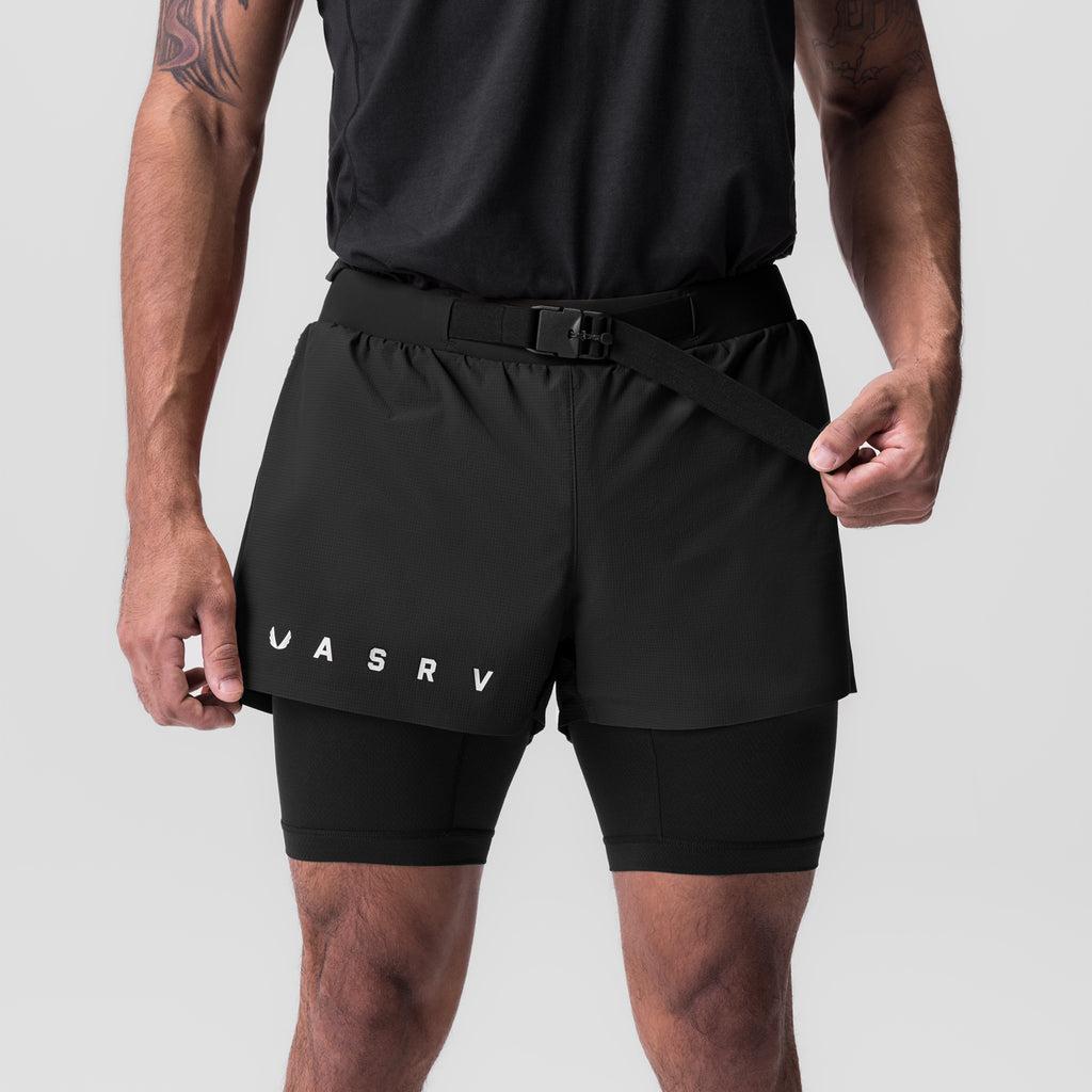 0786. Ripstop 3" Belt Pack Short - Dusk Black/Black Product Image