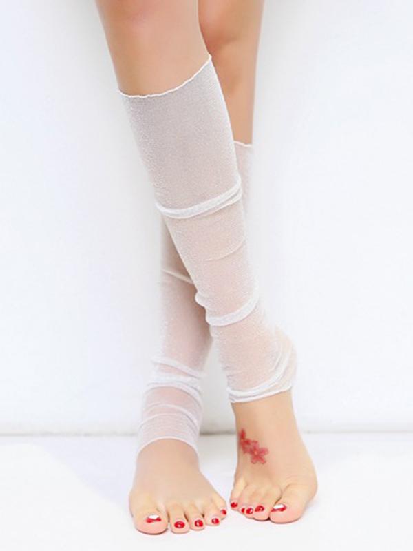 Sun Protection Mesh Solid Color Sleevelet Product Image