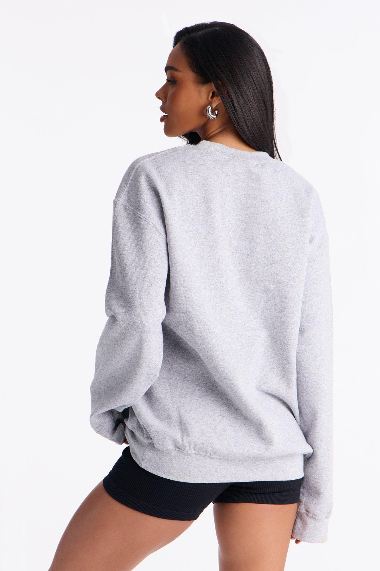 Mickey Racing Crew Sweatshirt - Heather Grey Female Product Image