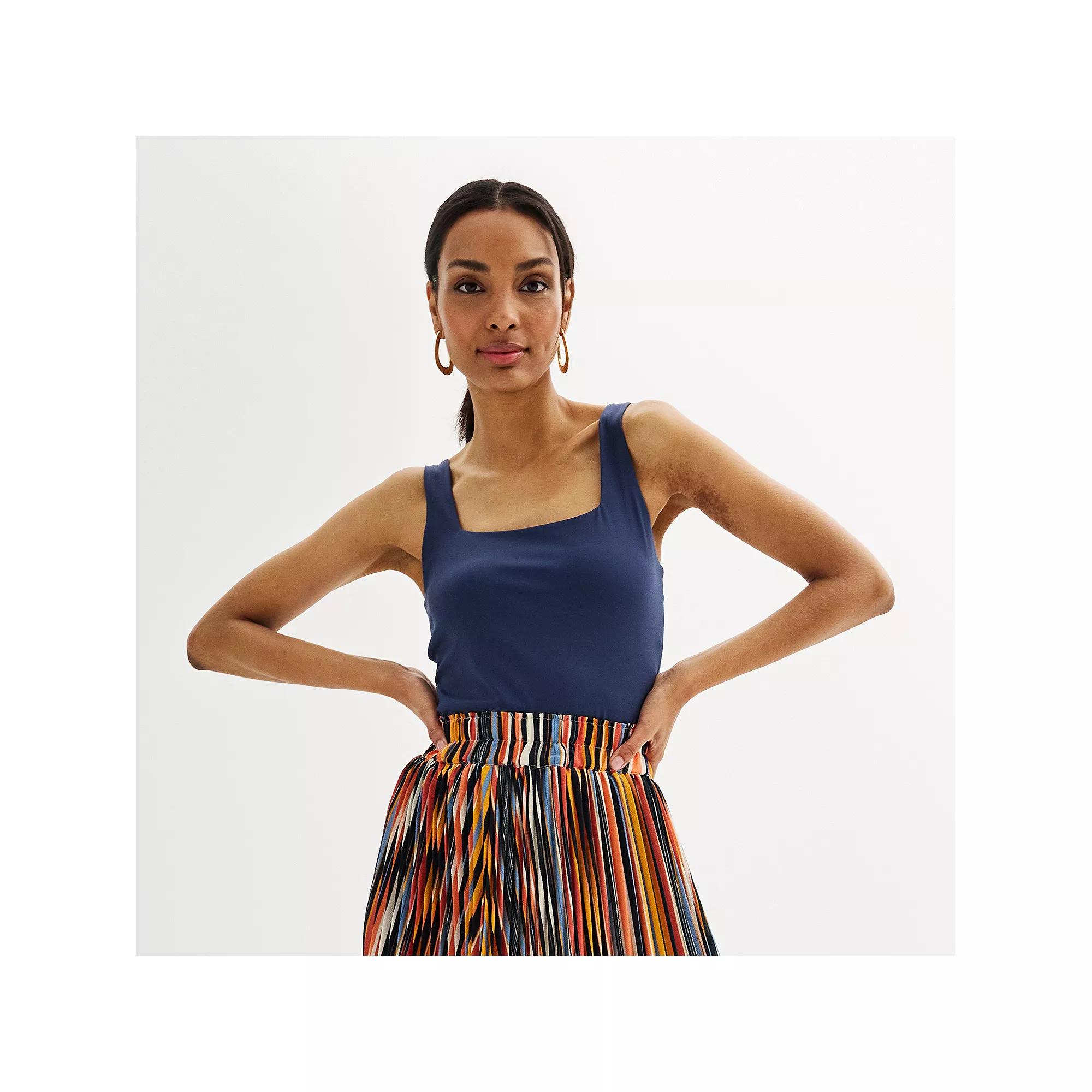 Women's Nine West Sculpt Squareneck Tank Top,  Product Image