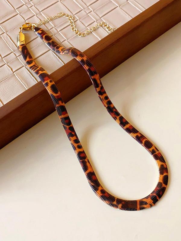 Leopard Snake Chain Necklaces Accessories Product Image