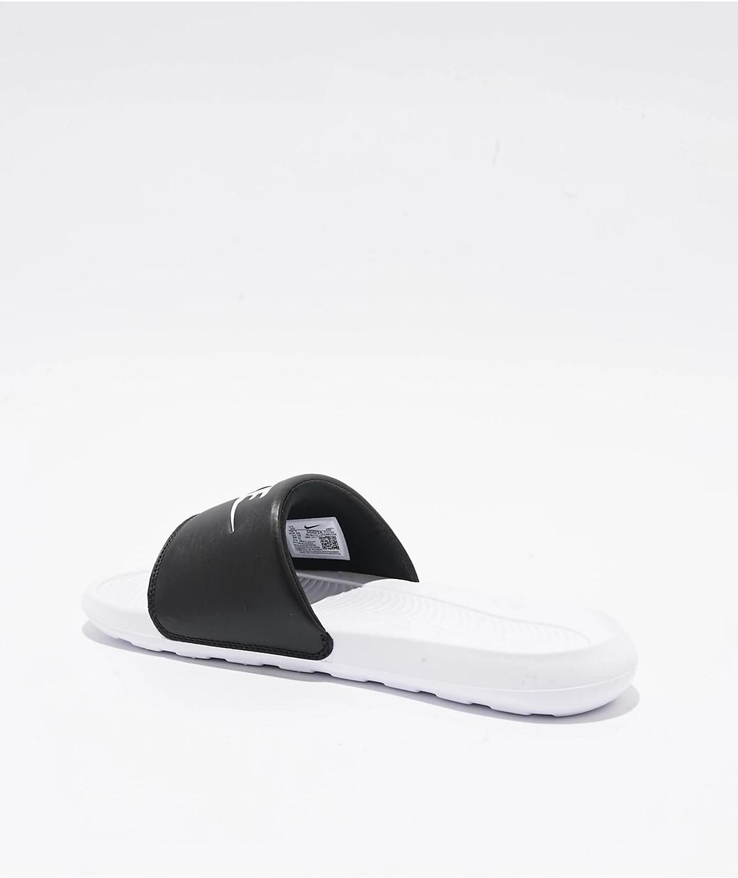 Nike Victori One Mix Match Black & White Slide Sandals Product Image