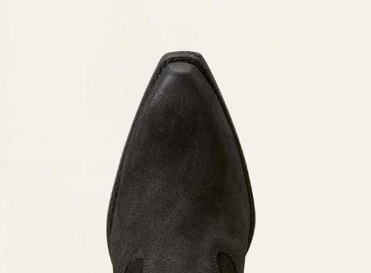 SALE Ariat® Ladies' Layla Distressed Black Suede Short Booties Product Image