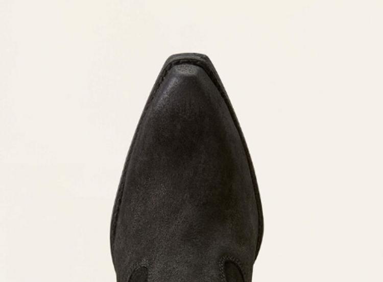 SALE Ariat® Ladies' Layla Distressed Black Suede Short Booties Product Image