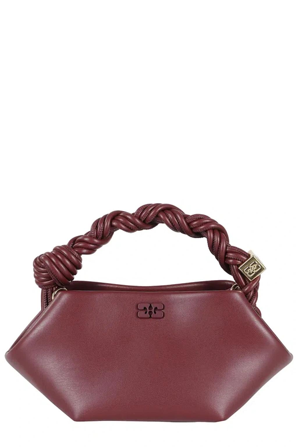 GANNI Bordeaux Mini Bou Handbag In Red Product Image