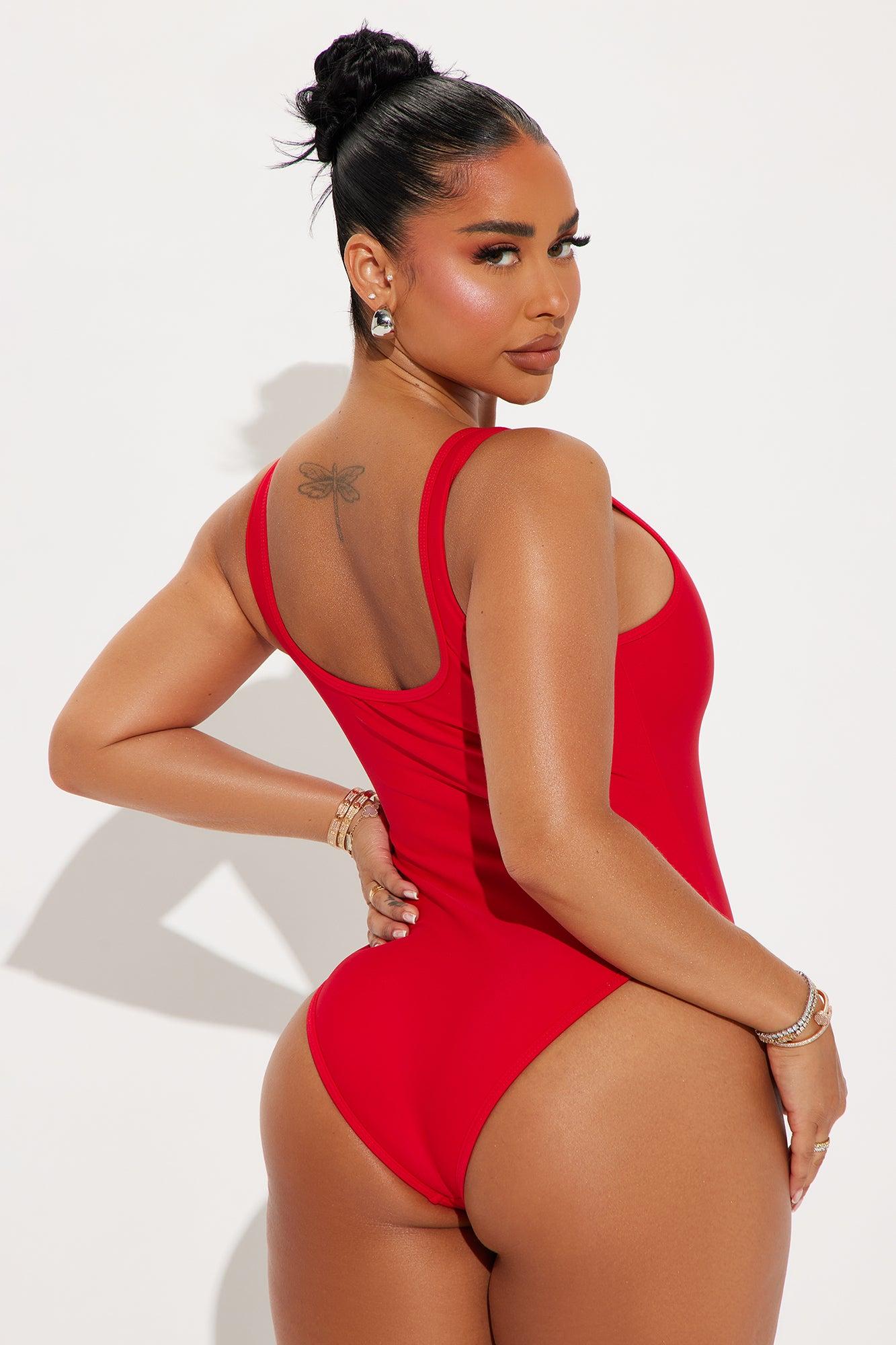 USA Athletics 1 Piece Swimsuit - Red/combo Product Image