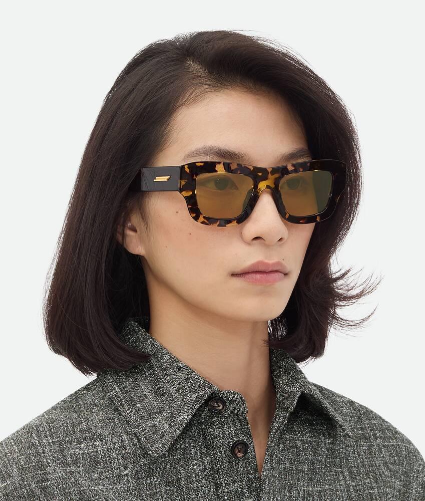 Ultrathin Squared Sunglasses in Havana/havana/brown Product Image