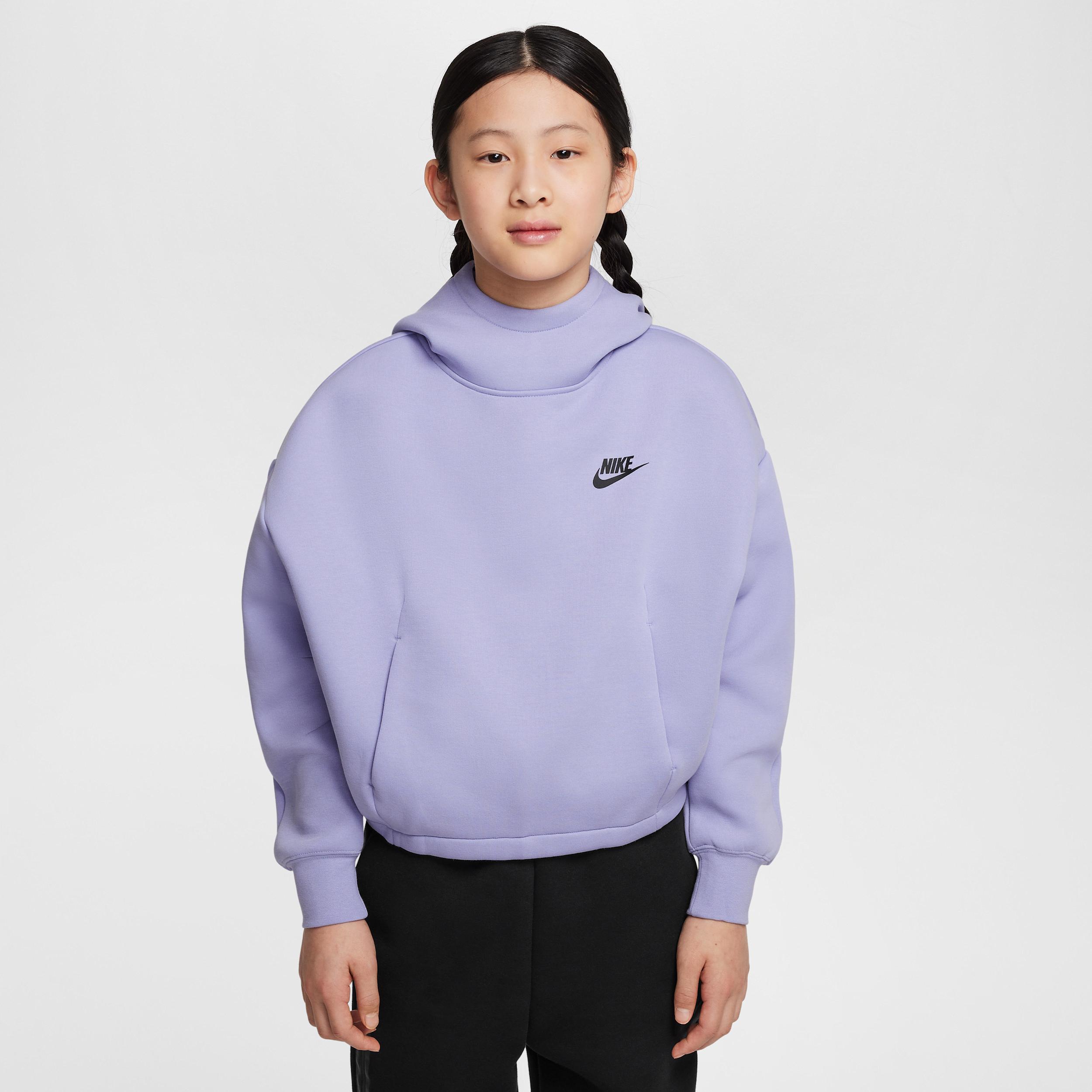 Unisex Nike Sportswear Tech Fleece Girls Oversized Hoodie | HF8188-533 Product Image