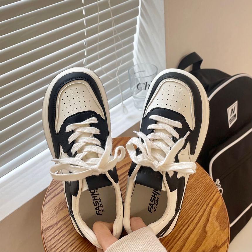 Star Applique Platform Sneakers Product Image