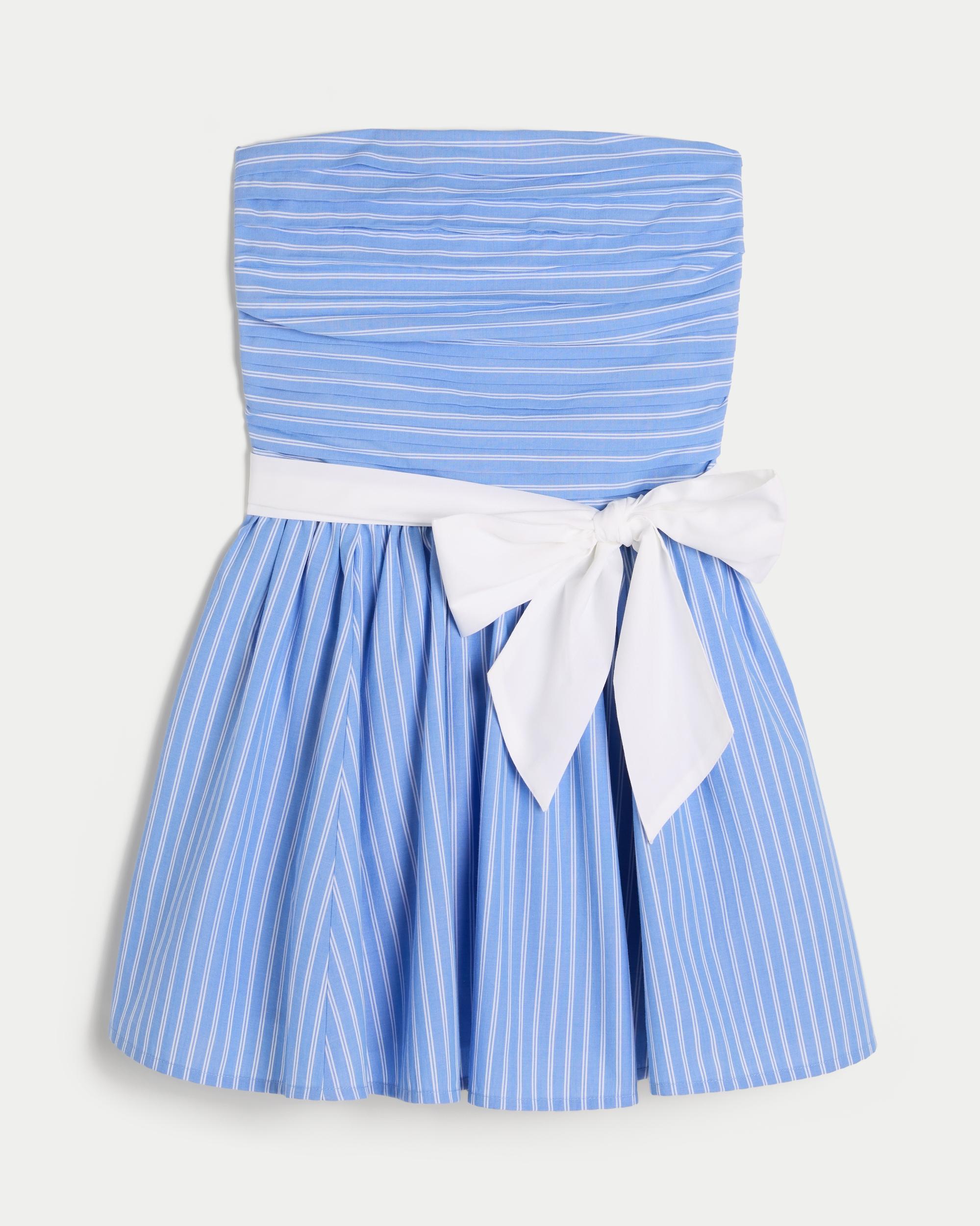 Strapless Bow Mini Dress Product Image