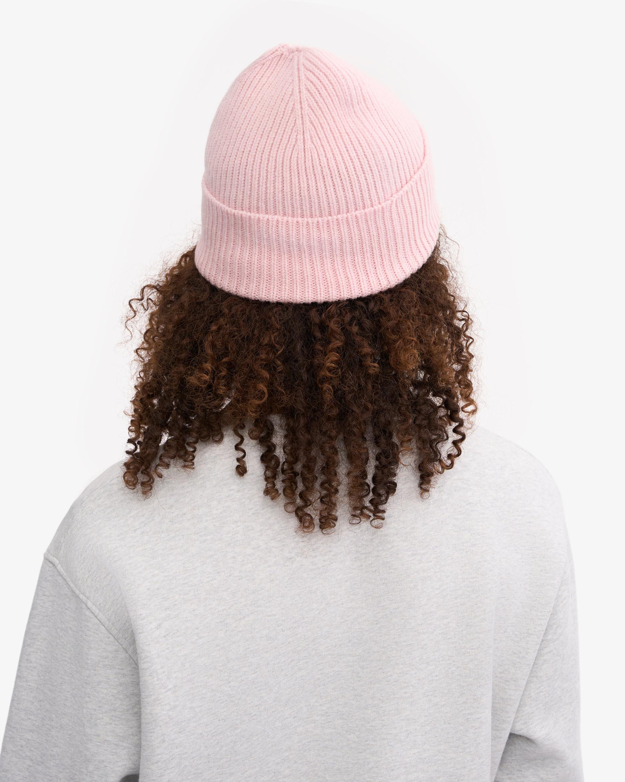 Merino Wool Beanie - Faded Pink Product Image