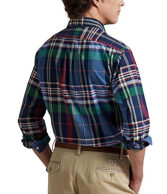 Polo Ralph Lauren Plaid Oxford Long Sleeve Woven Shirt Product Image