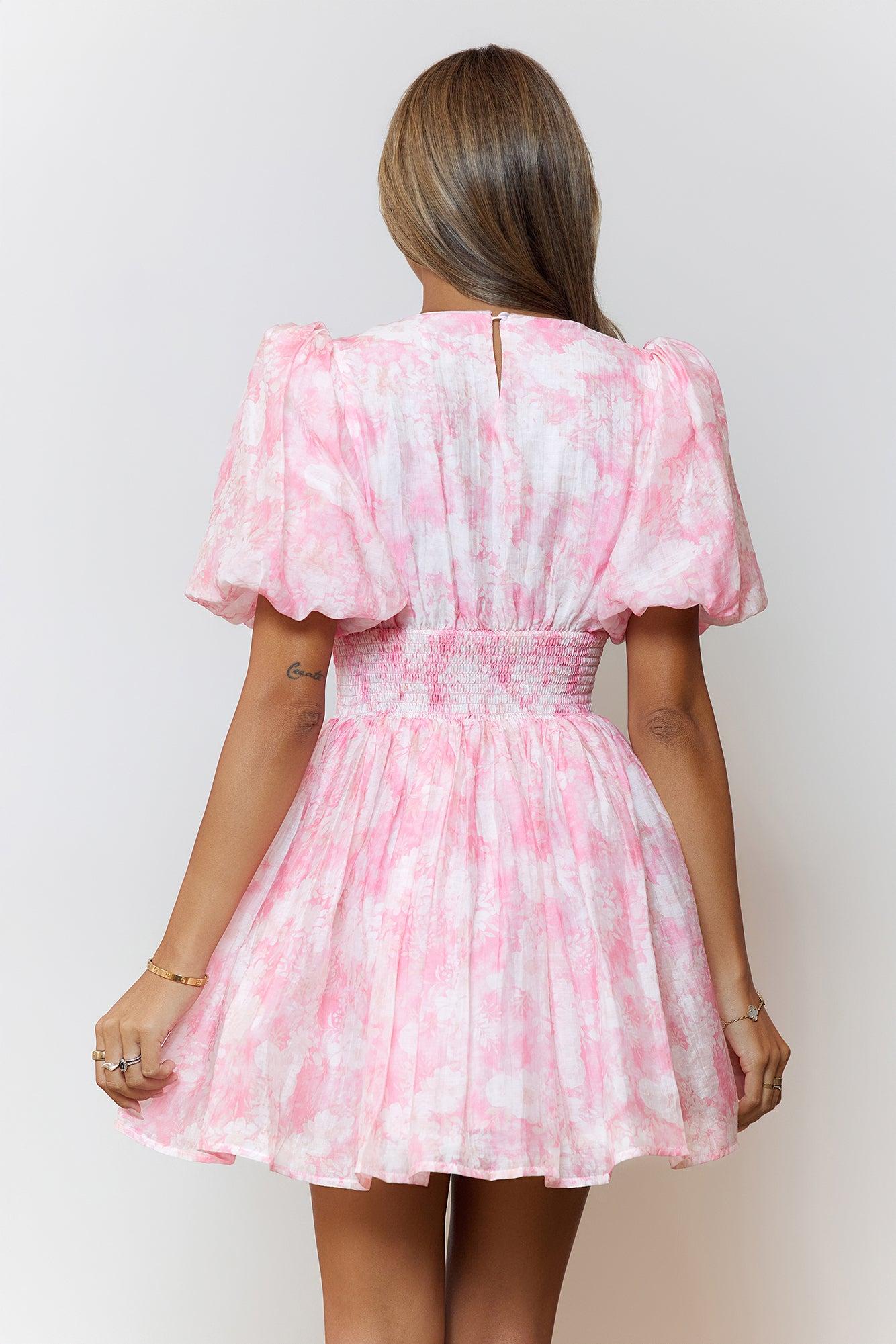 Buttercup Whispers Mini Dress Pink Product Image
