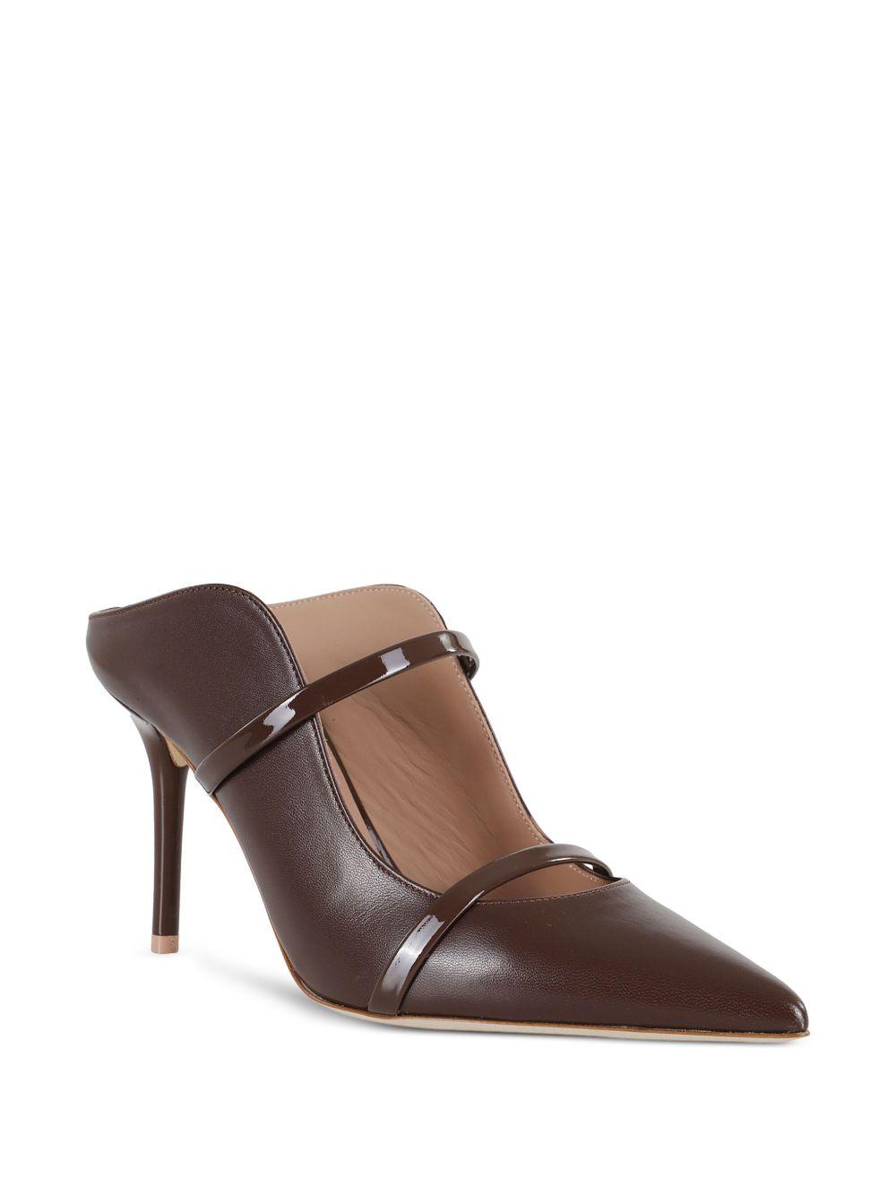 85mm Maureen patent-leather stiletto mules Product Image