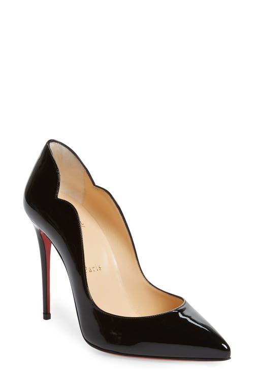 CHRISTIAN LOUBOUTIN Hot Chick Black Patent Leather Pumps Product Image
